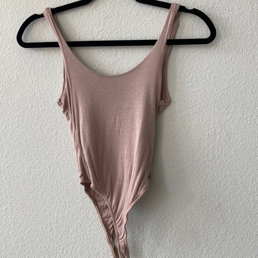 Rosette - Beige Thong Bodysuit- Size Small